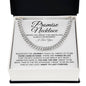 Promise Necklace Gift for Him, To My Man Cuban Chain Necklace, Anniversary Gift, Ideas for Boyfriend