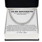 Boyfriend Promise Necklace, Boyfriend Promise Gift, Boyfriend Cuban Chain Necklace
