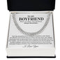 Boyfriend Promise Necklace, Boyfriend Promise Gift, Boyfriend Cuban Chain Necklace