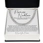 Promise Necklace Gift for Him, To My Man Cuban Chain Necklace, Anniversary Gift 11_11