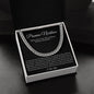 Promise Necklace Gift for Him, To My Man Cuban Chain Necklace, Anniversary Gift 1