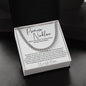 Promise Necklace Gift for Him, To My Man Cuban Chain Necklace, Anniversary Gift 11_11