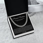Promise Necklace Gift for Him, To My Man Cuban Chain Necklace, Anniversary Gift 1