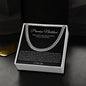 Promise Necklace Gift for Him, To My Man Cuban Chain Necklace, Anniversary Gift 1
