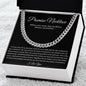 Promise Necklace Gift for Him, To My Man Cuban Chain Necklace, Anniversary Gift 1