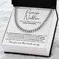 Promise Necklace Gift for Him, To My Man Cuban Chain Necklace, Anniversary Gift 12_10