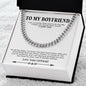 To My Boyfriend Necklace, Boyfriend Anniversary Gift, Boyfriend Birthday Gift, Boyfriend Christmas Gift