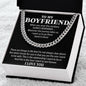 Boyfriend Cuban Chain Necklace, Promise Necklace For Boyfriend, Boyfriend Necklace