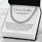 Promise Necklace Gift for Him, To My Man Cuban Chain Necklace, Anniversary Gift 2_10