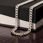 Boyfriend Cuban Chain Necklace, Promise Necklace For Boyfriend, Boyfriend Necklace