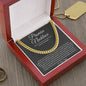 Promise Necklace Gift for Him, To My Man Cuban Chain Necklace, Anniversary Gift for Boyfriend 28_9