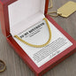 Boyfriend Promise Necklace, Boyfriend Promise Gift, Boyfriend Cuban Chain Necklace