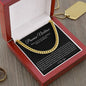 Promise Necklace Gift for Him, To My Man Cuban Chain Necklace, Anniversary Gift 1