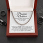 Promise Necklace Gift for Him, To My Man Cuban Chain Necklace, Anniversary Gift, Ideas for Boyfriend