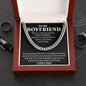 Boyfriend Cuban Chain Necklace, Promise Necklace For Boyfriend, Boyfriend Necklace