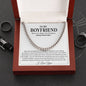 Boyfriend Promise Necklace, Boyfriend Promise Gift, Boyfriend Cuban Chain Necklace