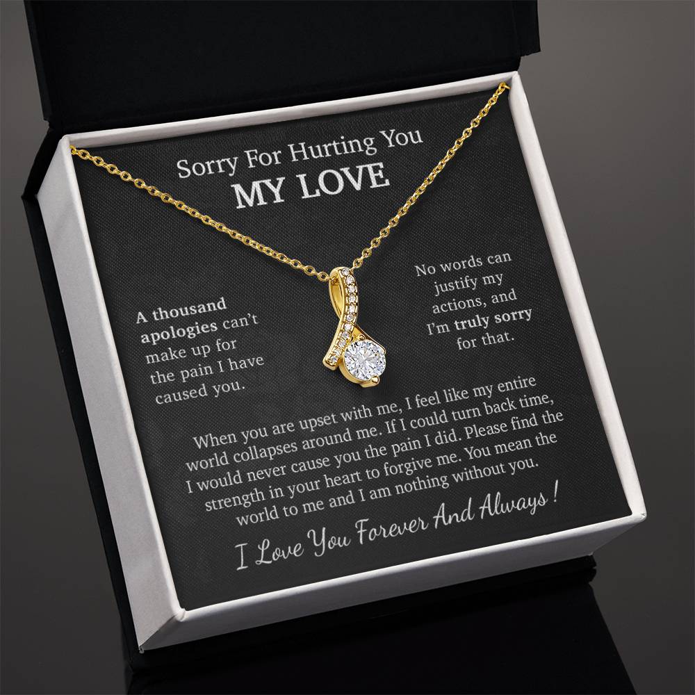 I'm Sorry Necklace Gift, Apology Gift For Her, Forgiveness Gift