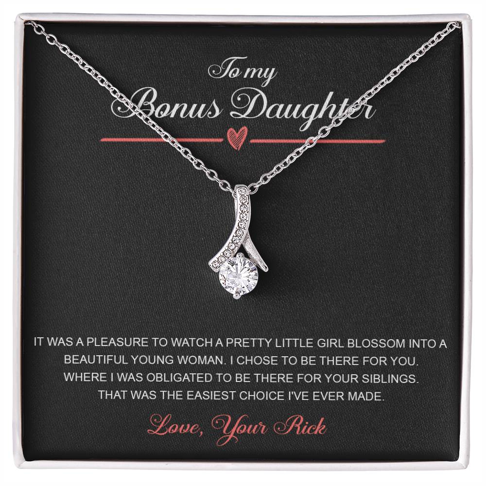 to my bonus daughter necklace