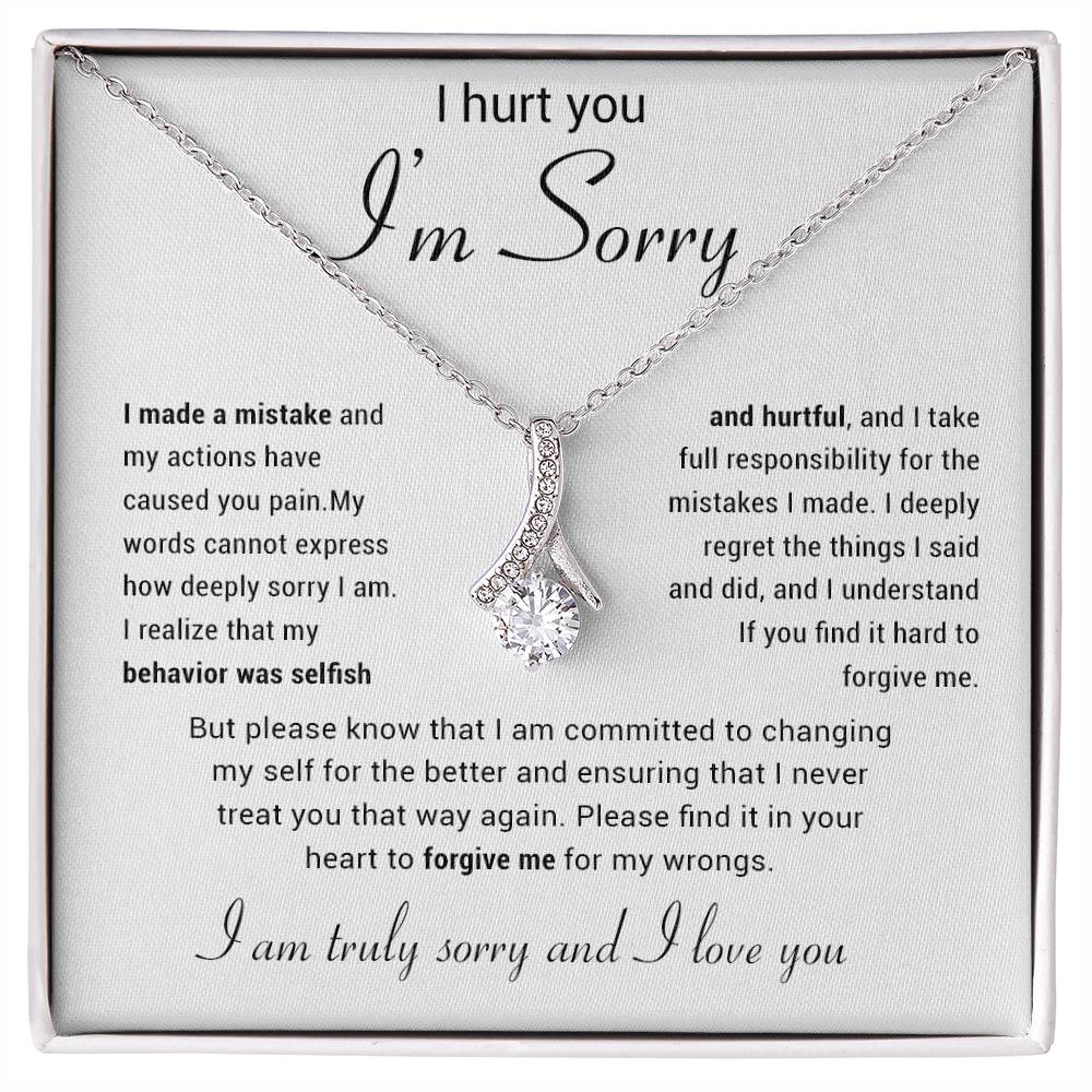 Apology Gift for Her Necklace, Apology Necklace gift, Forgiveness Gift For Wife