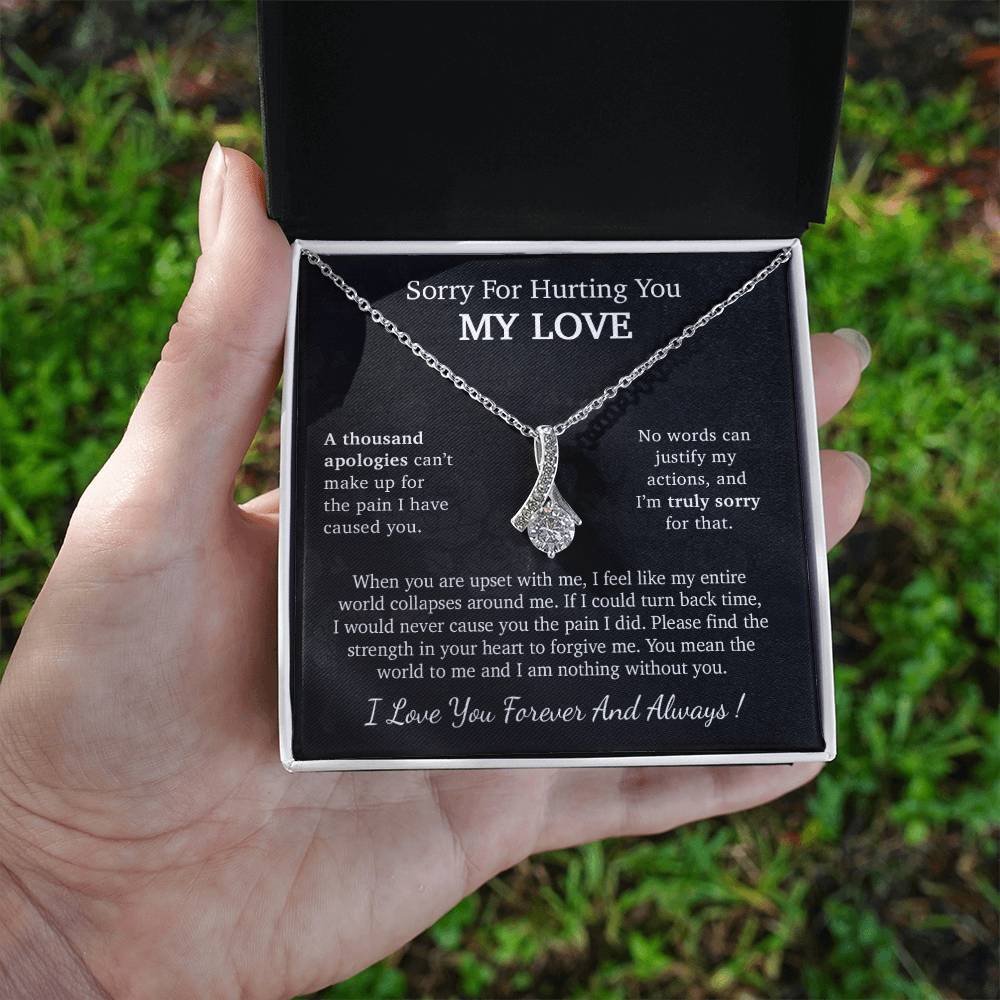 I'm Sorry Necklace Gift, Apology Gift For Her, Forgiveness Gift