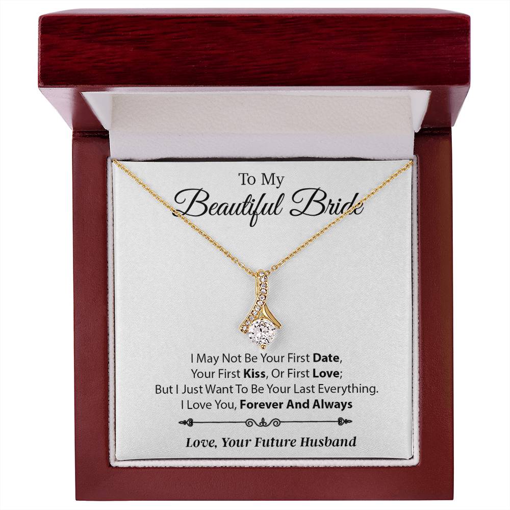 To My Beautiful Bride Necklace,Bride Wedding Necklace, Gift For Bride, Wedding