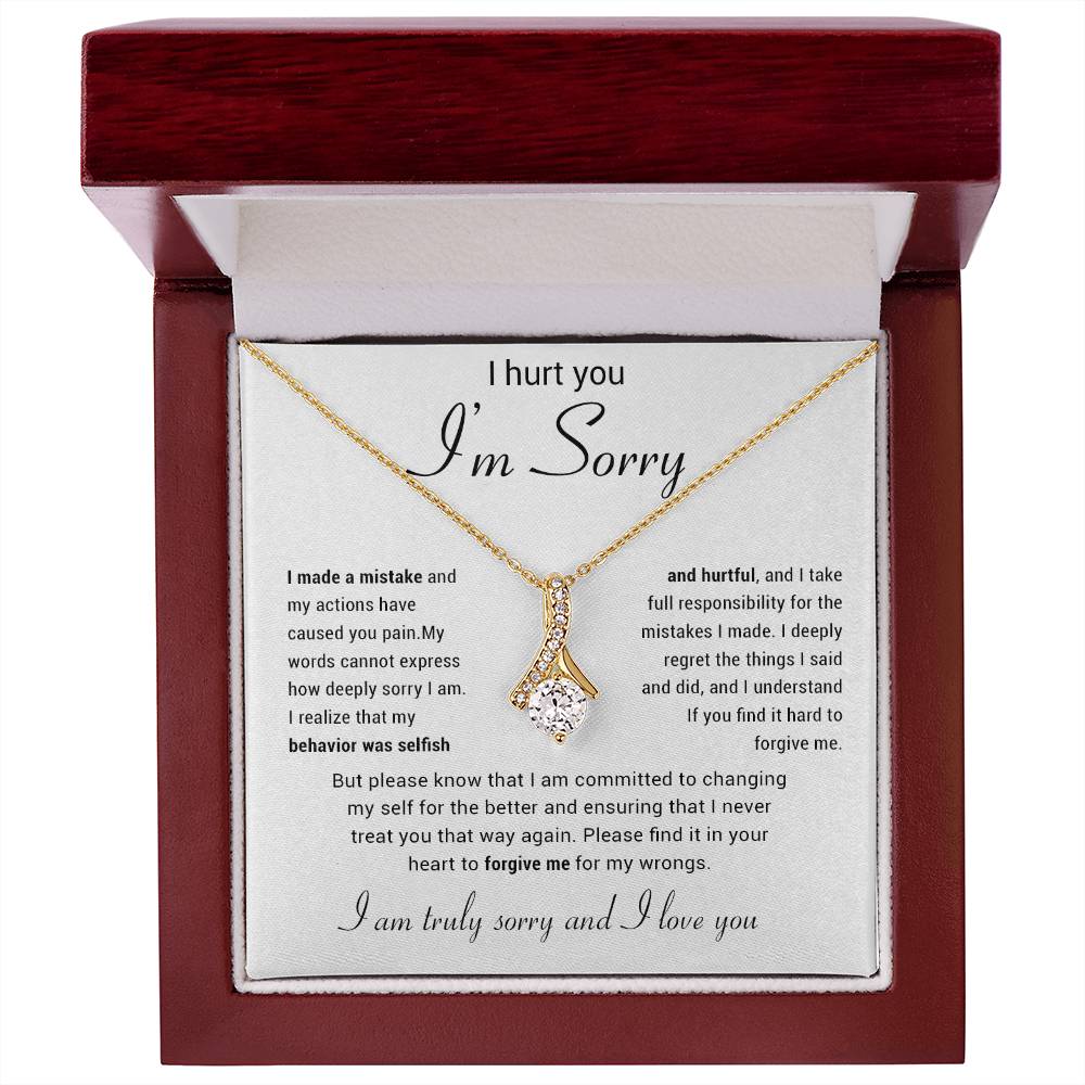 Apology Gift for Her Necklace, Apology Necklace gift, Forgiveness Gift For Wife