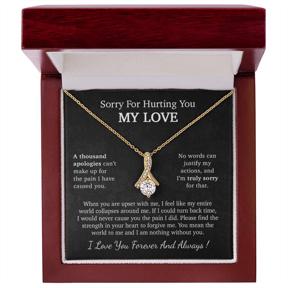 I'm Sorry Necklace Gift, Apology Gift For Her, Forgiveness Gift