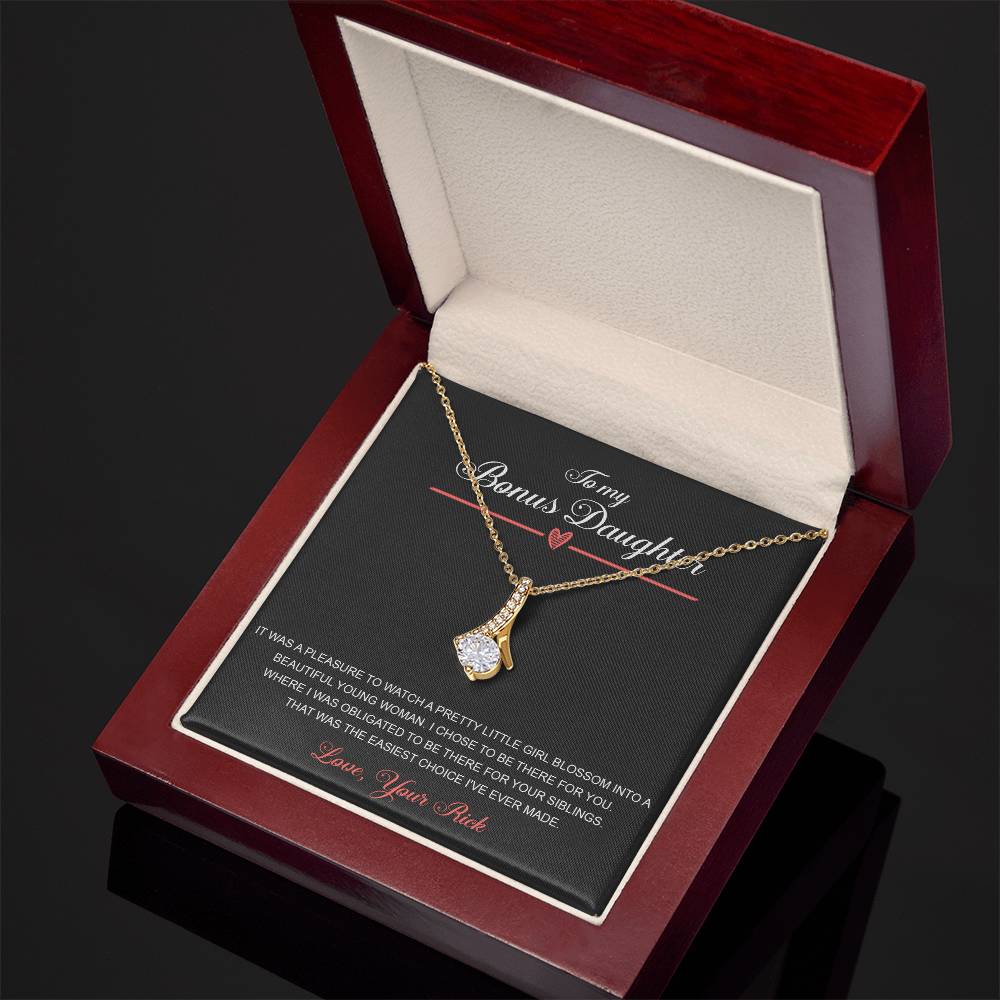 to my bonus daughter necklace