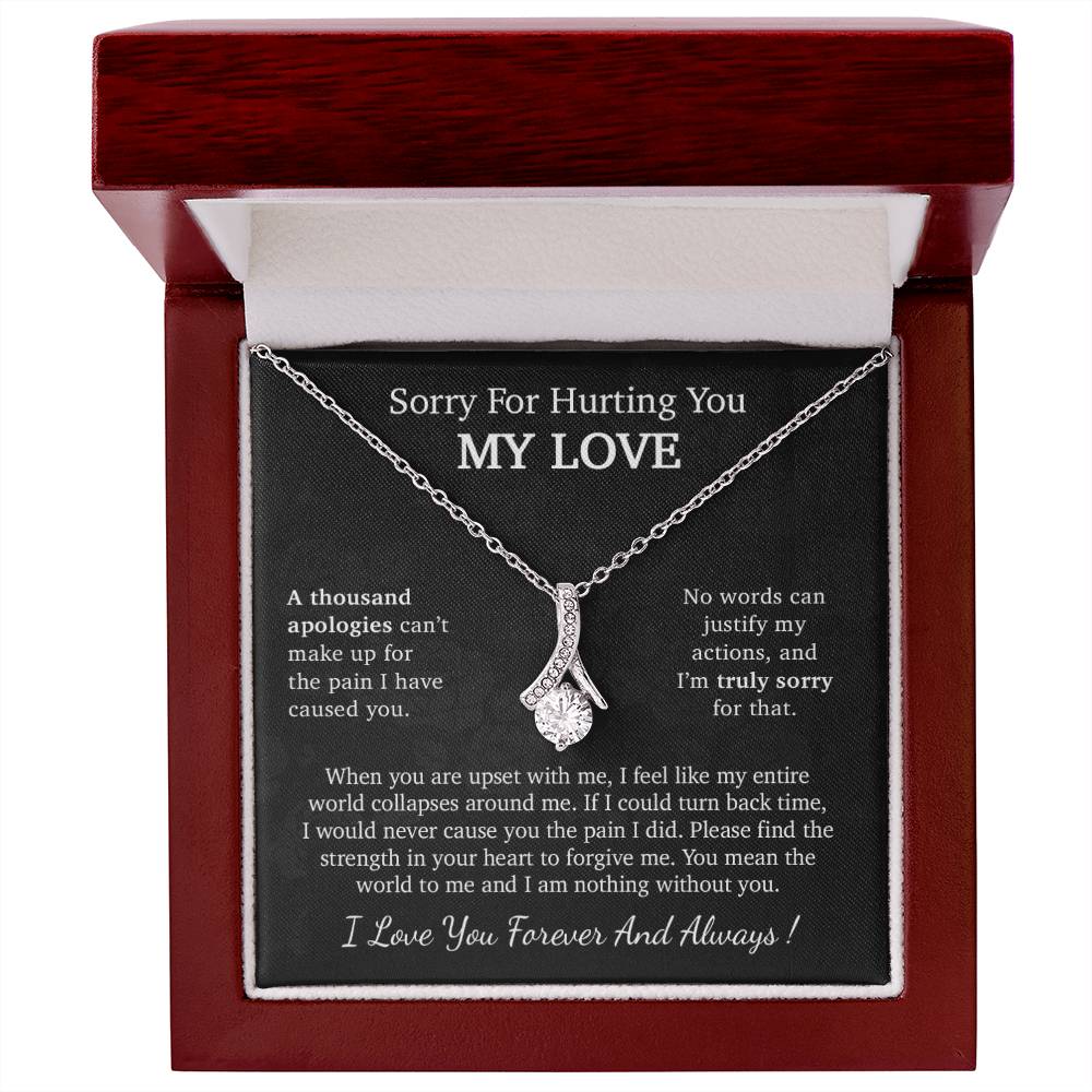 I'm Sorry Necklace Gift, Apology Gift For Her, Forgiveness Gift