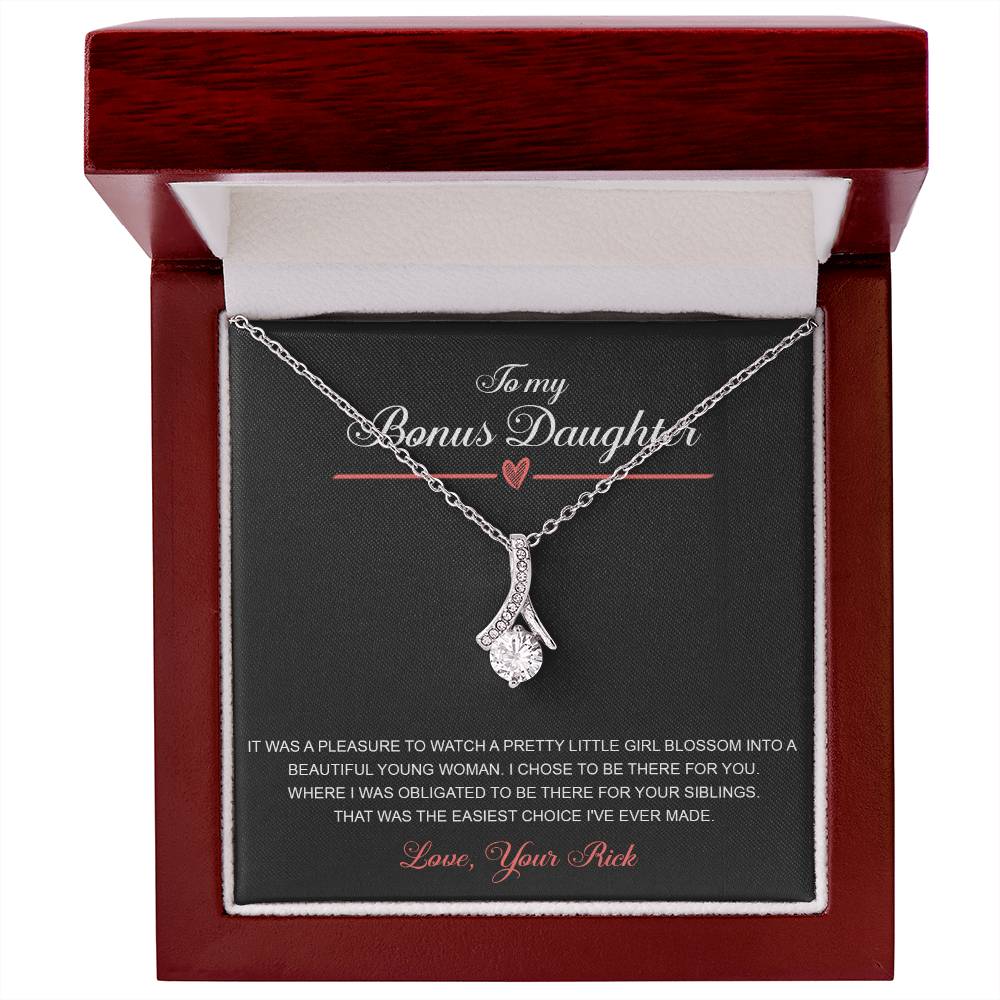 to my bonus daughter necklace