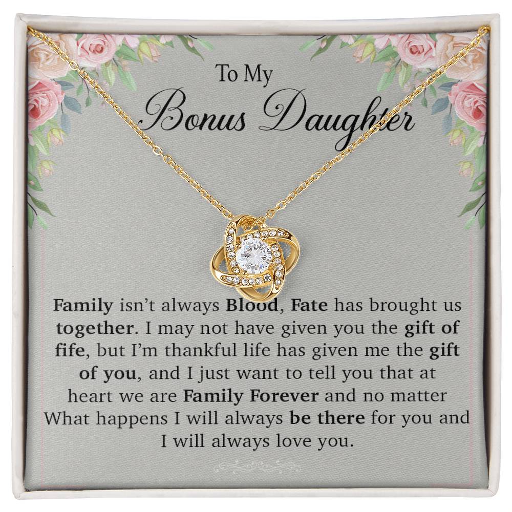 To My Bonus Daughter Necklace, Gift For Daughter, Step Daughter, Christmas Gift