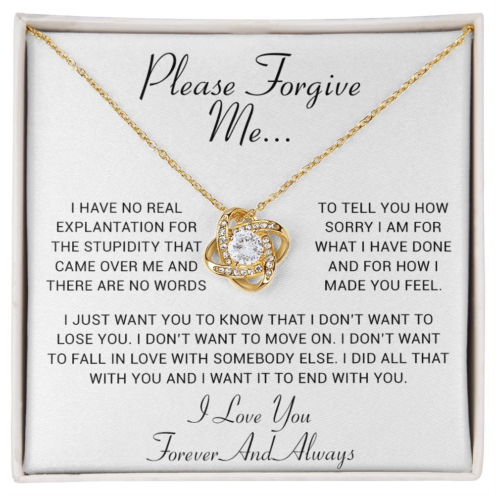 I'm Sorry Gift, Apology Gift, Sorry Poem, Forgiveness, Thinking of You Necklace