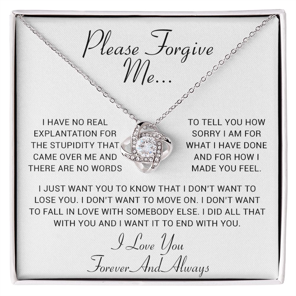 I'm Sorry Gift, Apology Gift, Sorry Poem, Forgiveness, Thinking of You Necklace