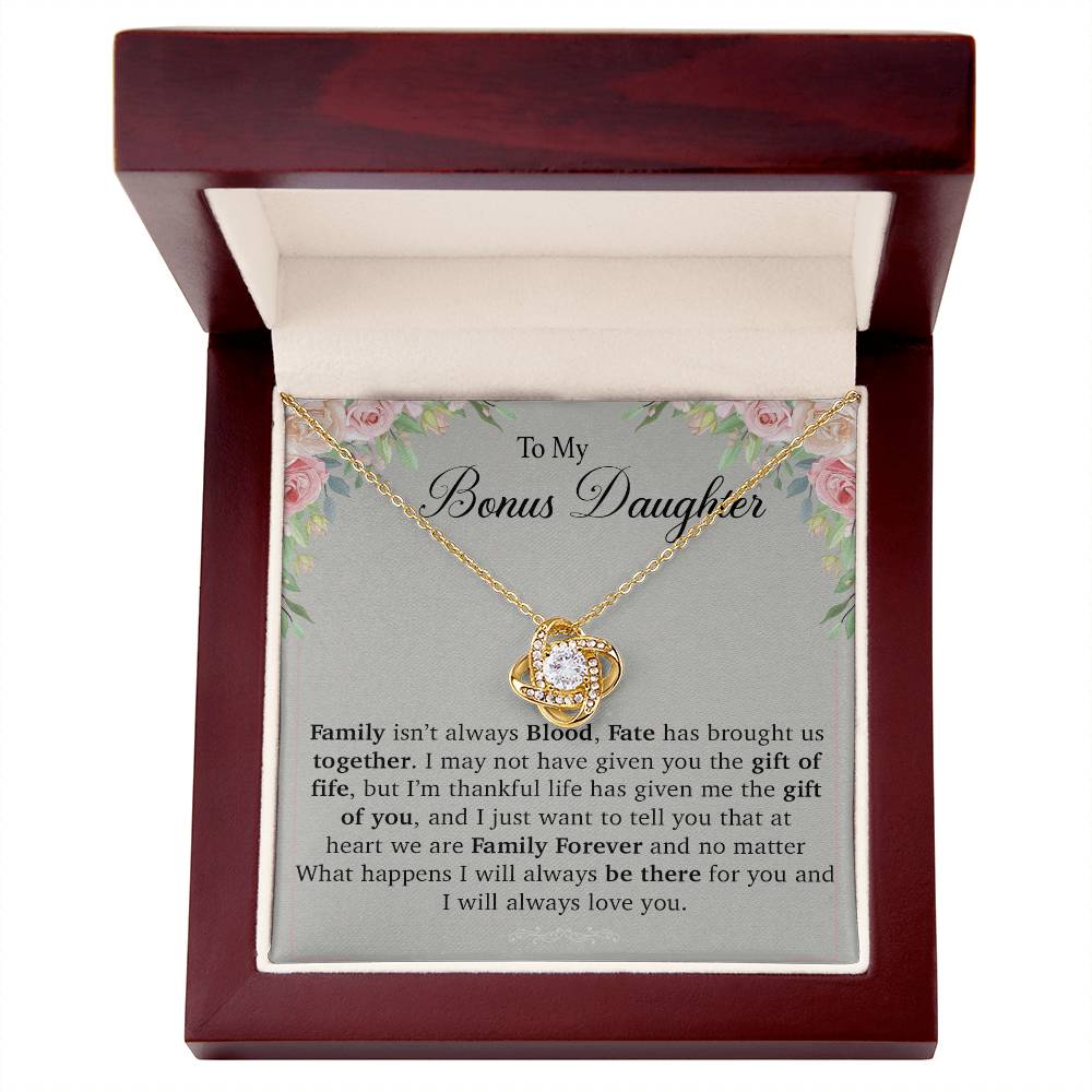 To My Bonus Daughter Necklace, Gift For Daughter, Step Daughter, Christmas Gift