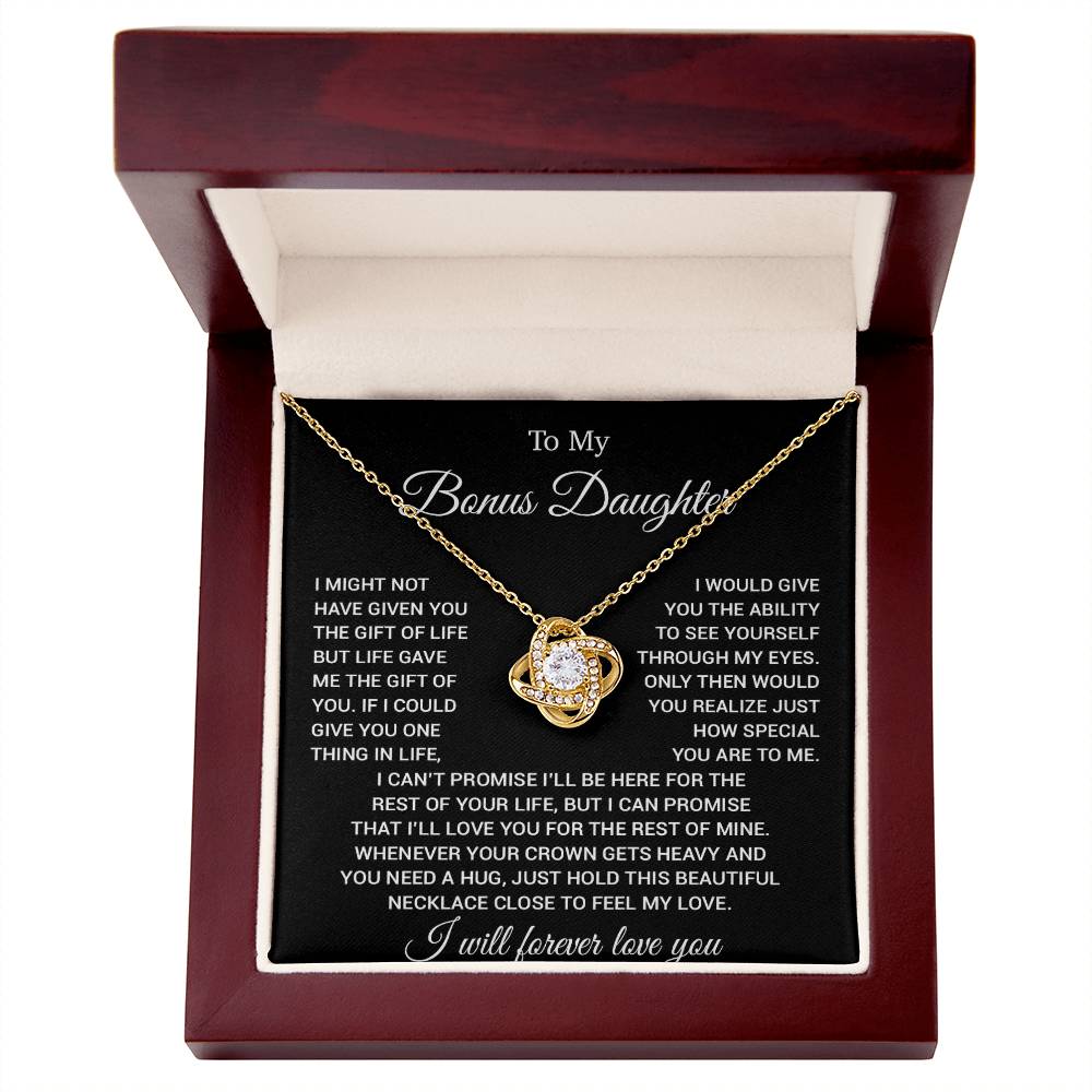 To My Bonus Daughter Necklace, Gift for Bonus Daughter, Step Daughter Birthday