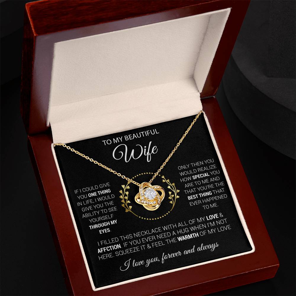 To My Wife Necklace, Mother's Day Gift from Husband, Wife Birthday Gift