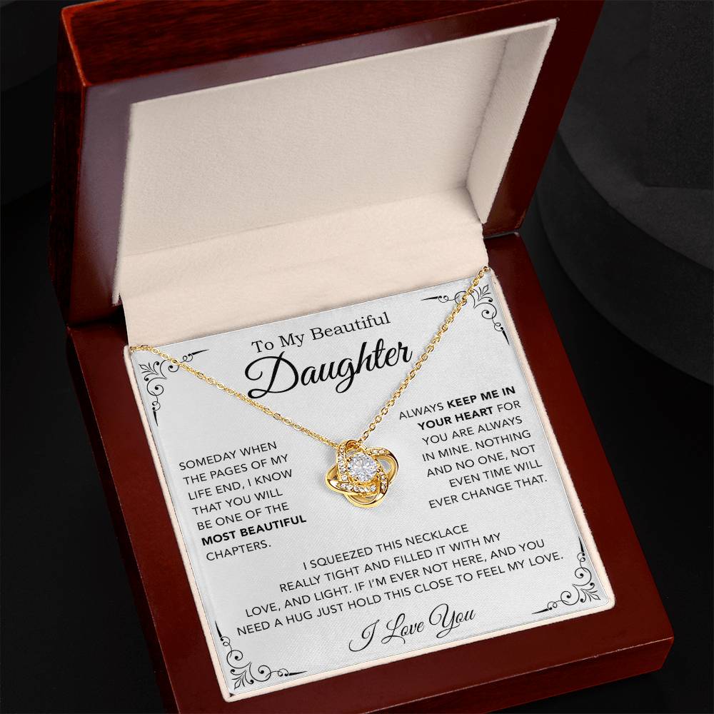To My Daughter Necklace, Gift from Mother Father Daughter, Christmas Gift 5_12