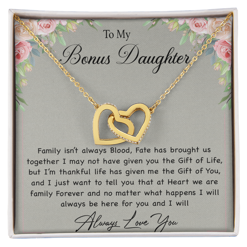 To My Bonus Daughter Necklace, Gift For Daughter, Step Daughter, Christmas Gift