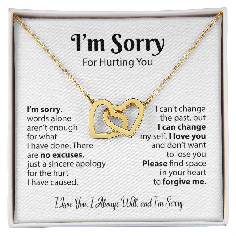 I'm Sorry Necklace Gifts, Apology Gifts For Her, Forgiveness Gift, Wife Gift