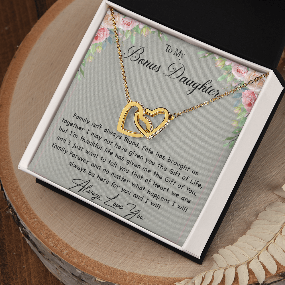 To My Bonus Daughter Necklace, Gift For Daughter, Step Daughter, Christmas Gift