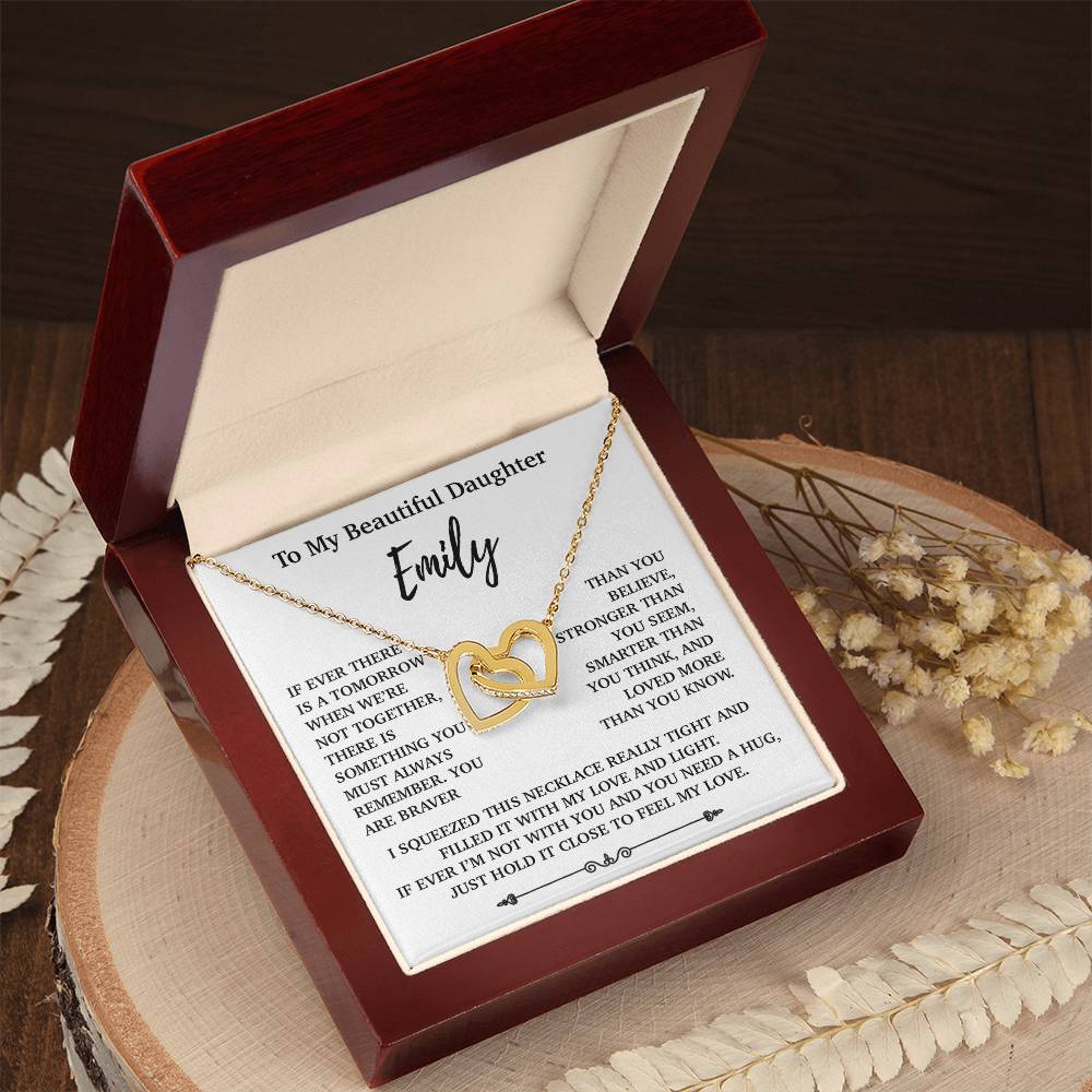 Custom To My Daughter Necklace, Mother Daughter Gifts, Daughter Necklace