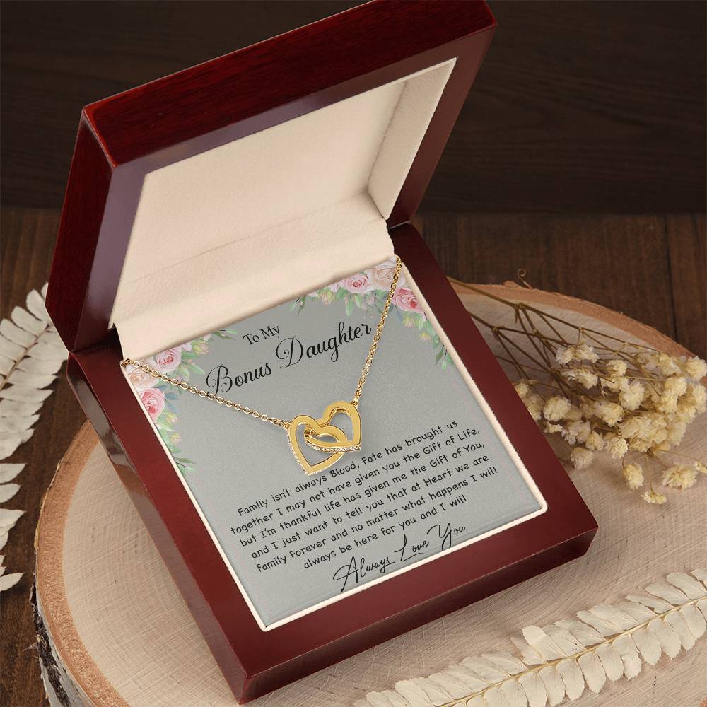 To My Bonus Daughter Necklace, Gift For Daughter, Step Daughter, Christmas Gift