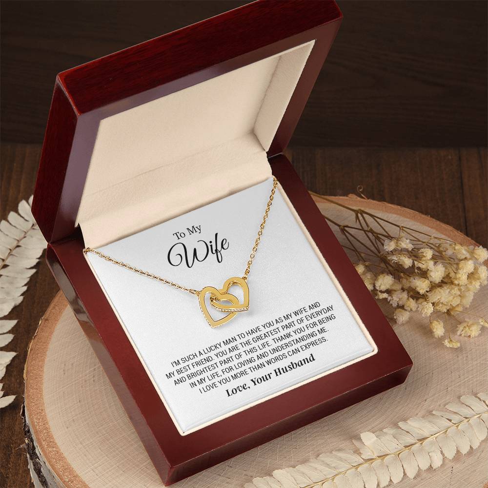To My Wife Necklace, Wife Gift from Husband, Anniversary Gifts, Christmas Gift