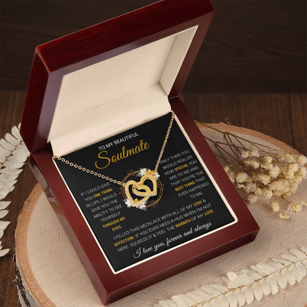 To My Soulmate Necklace Gift For Wife Girlfriend Birthday Anniversary Christmas