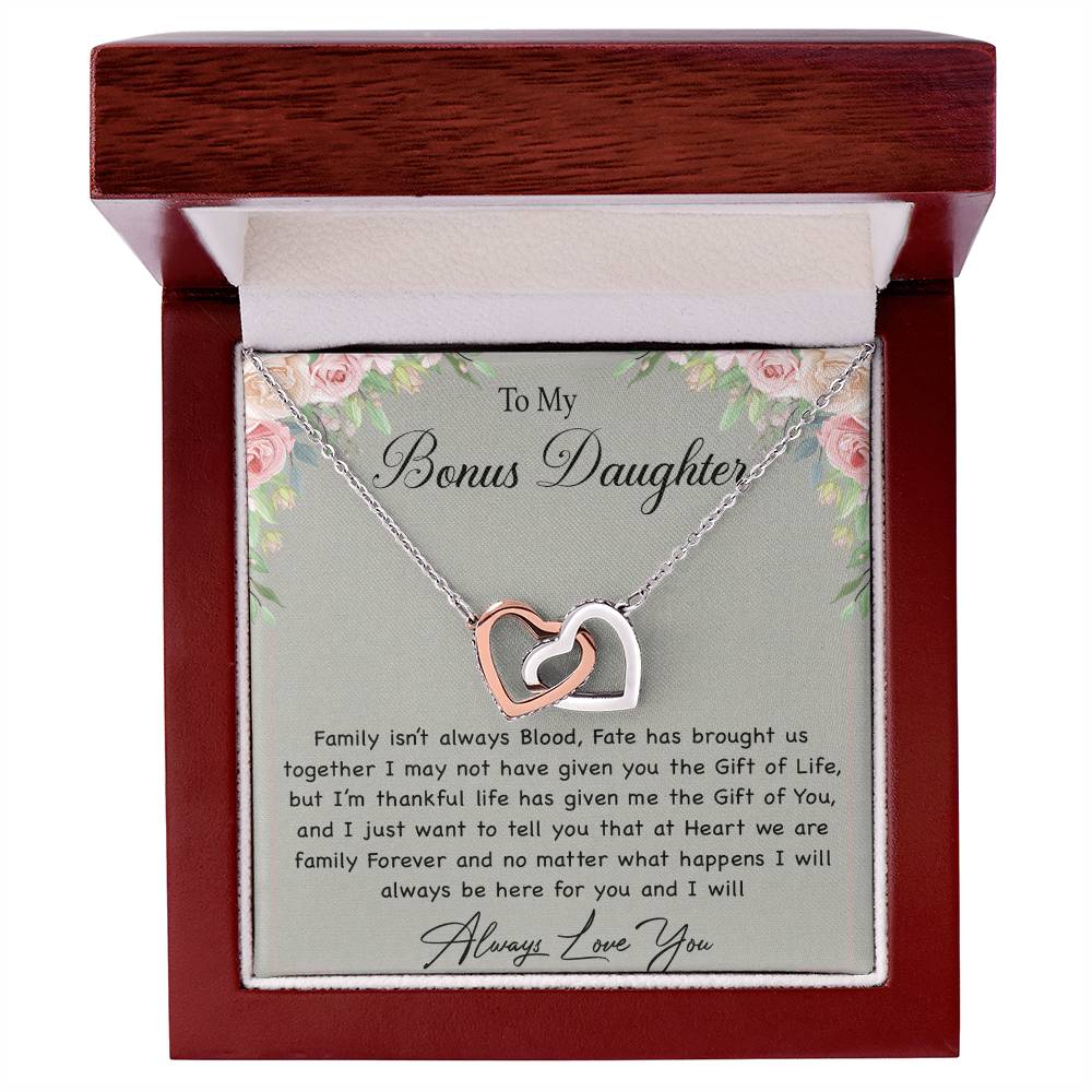 To My Bonus Daughter Necklace, Gift For Daughter, Step Daughter, Christmas Gift