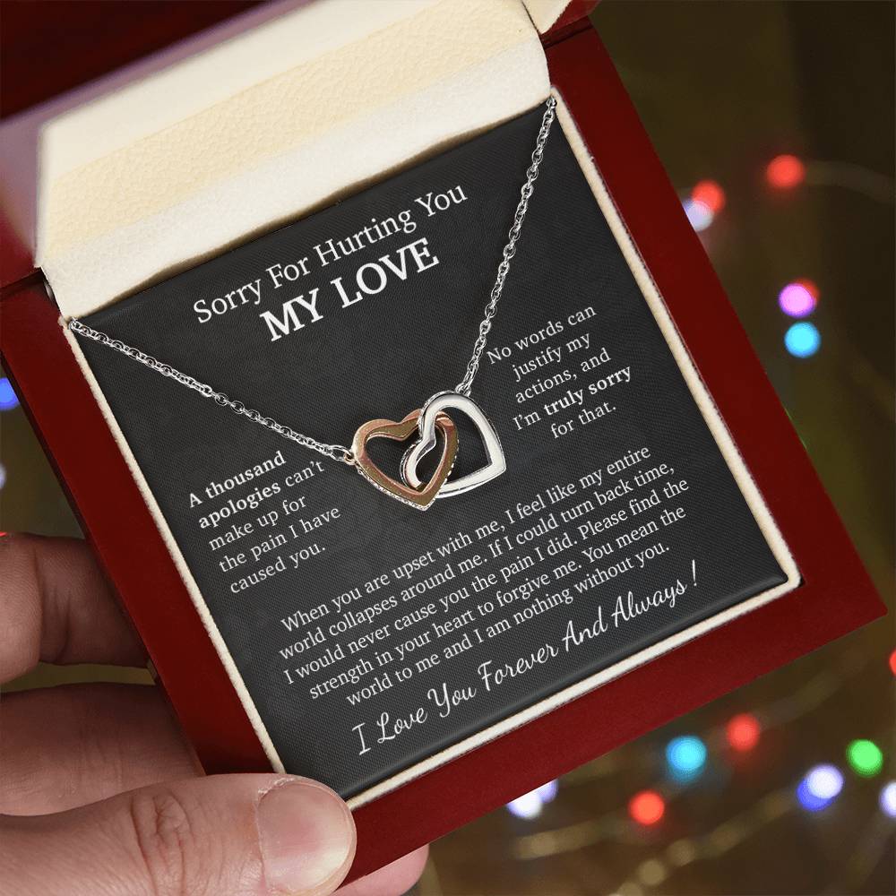 I'm Sorry Necklace Gift, Apology Gift For Her, Forgiveness Gift