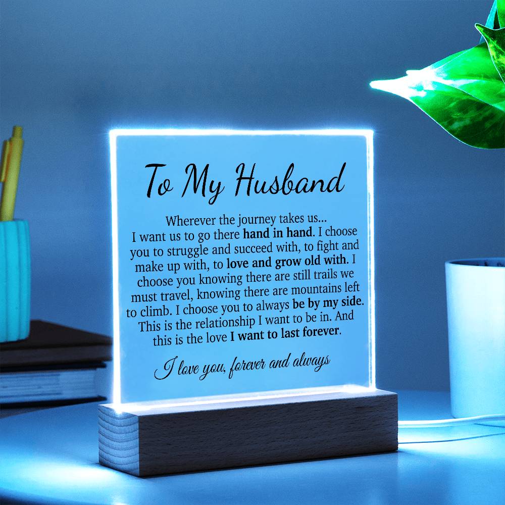 To My Husband Acrylic Plaque, Office Gift for Husband, Husband Work Gift, Husband Birthday Gift