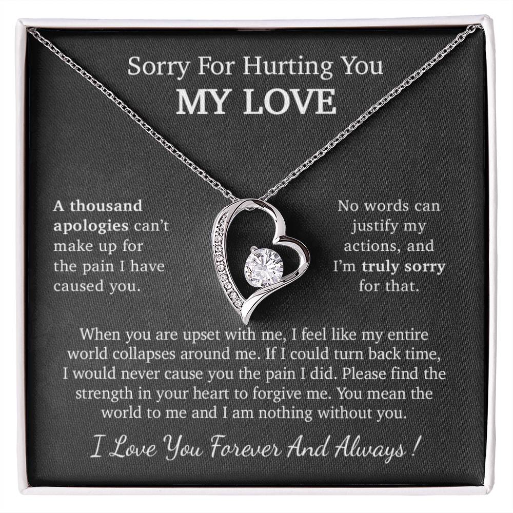 I'm Sorry Necklace Gift, Apology Gift For Her, Forgiveness Gift