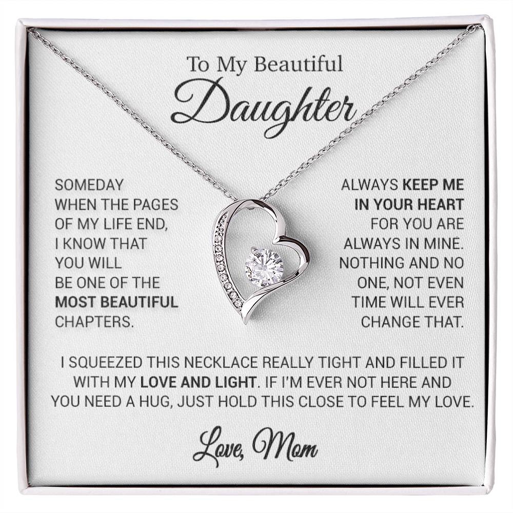 To My Beautiful Daughter Necklace, Sentimental Gift for Daughter From Mom 13_11