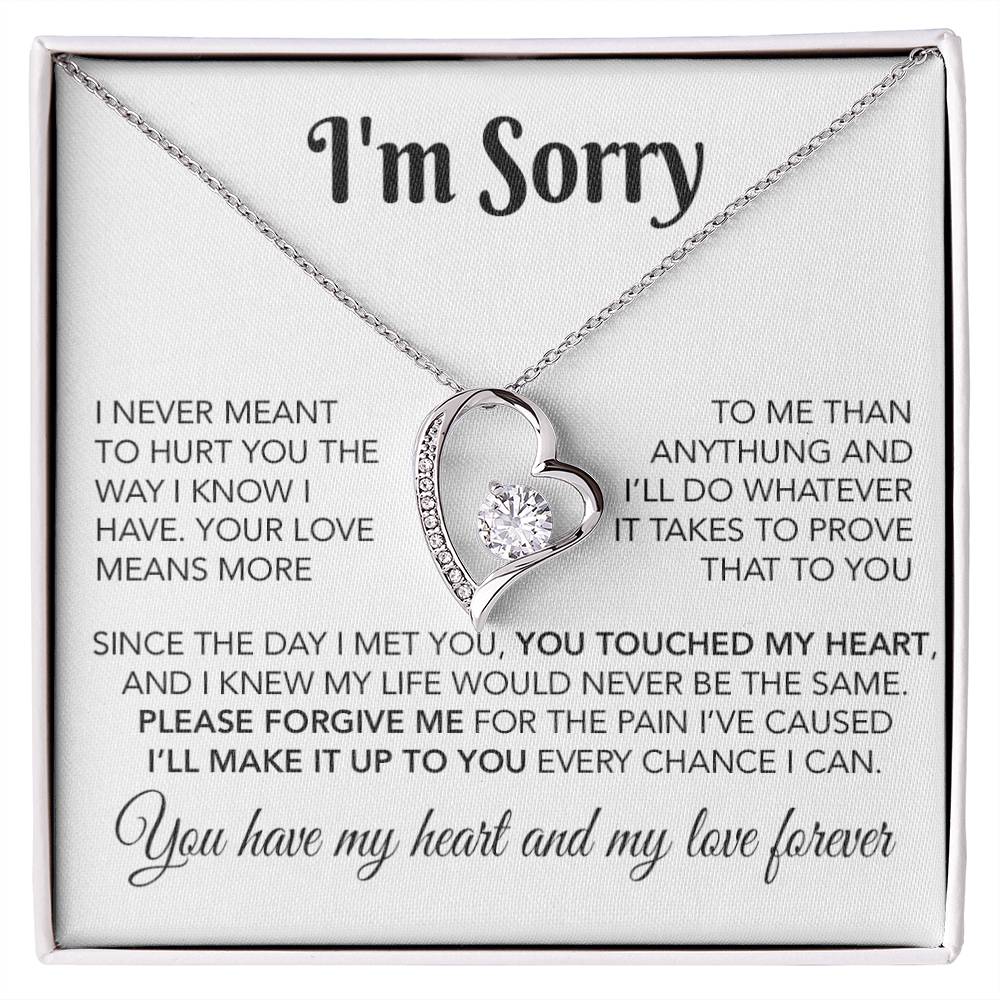 I'm Sorry Necklace Gifts, Apology Gifts For Her, Forgiveness Gift, Wife Gift 28_10